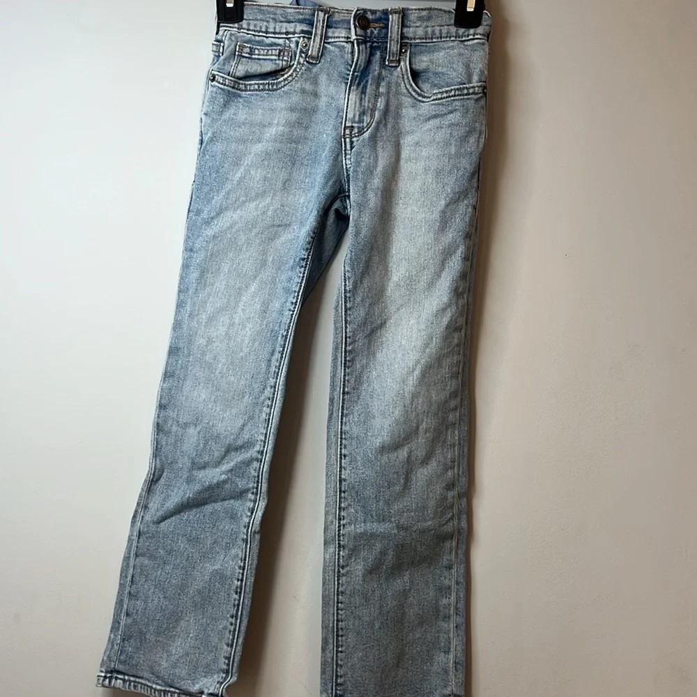 Old Navy Kids Light Wash Blue Denim Jeans Straight Leg Boys Size 8‎